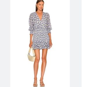 NWOT Veronica Beard Darrah Dress Bogo Long Sleeve Ruched Bottom 14